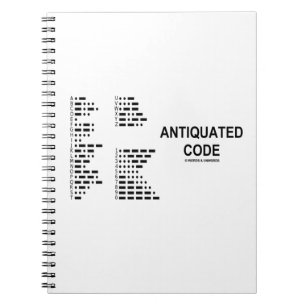 Caderno Espiral Código antiquado (código Morse internacional)