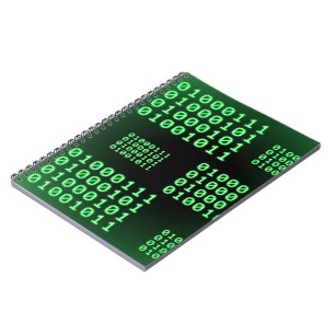 Caderno Espiral Código binário para o GEEK