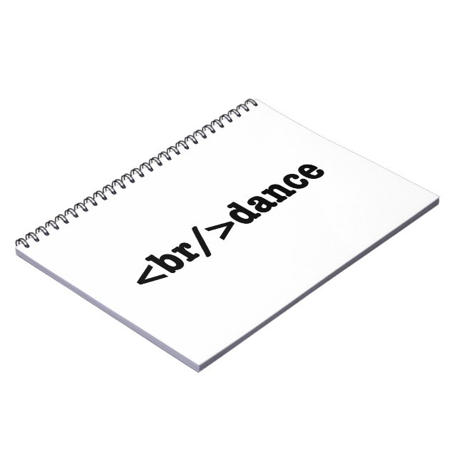 Caderno Espiral código HTML de quebra (Left Side)