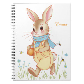 Caderno Espiral Coelha Mel
