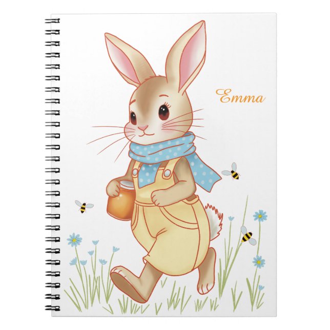 Caderno Espiral Coelha Mel (Frente)