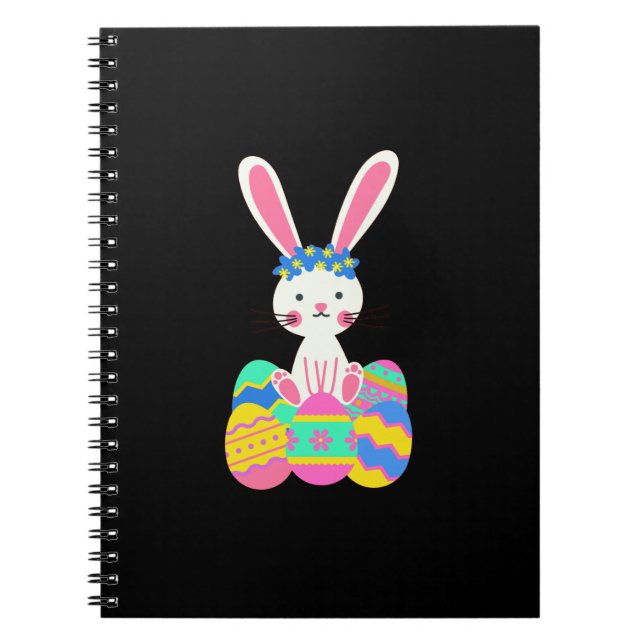 Caderno Espiral Coelhinho da Páscoa Bonito (Frente)