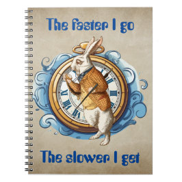 Caderno Espiral Coelho Branco, Alice No Caráter Maravilhoso.