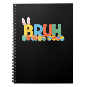 Caderno Espiral Coelho de Páscoa Bonito Meme Para Crianças _9