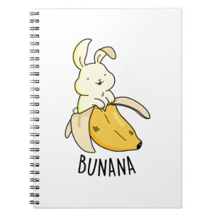 Caderno Espiral Coelho Engraçado Bunana Em Uma Piada de Banana