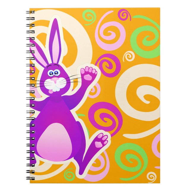 Caderno Espiral Coelho engraçado, notebook (Frente)