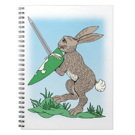 Caderno Espiral Coelho Guerreiro Medieval