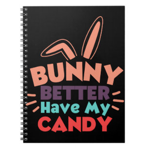 Caderno Espiral Coelho Melhor Ter Meu Doce