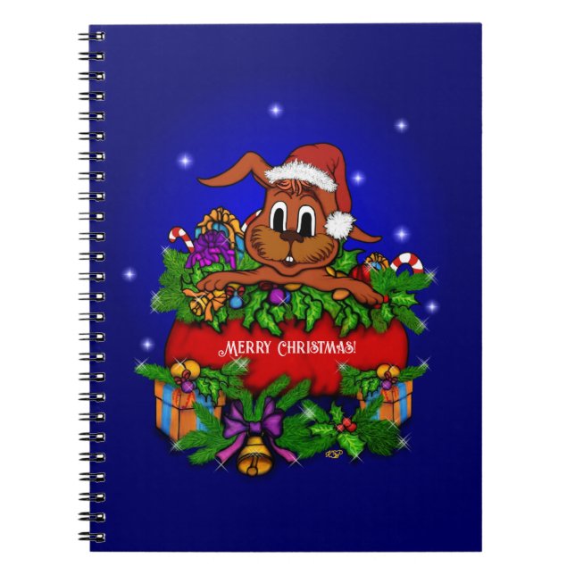 Caderno Espiral Coelho Natal (Frente)