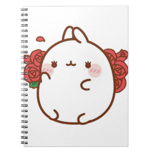 Caderno Espiral Coelho Rosa Doce
