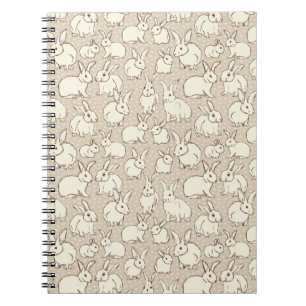 Caderno Espiral Coelhos Coelhinhos fofinhos Bonanza - padrão.