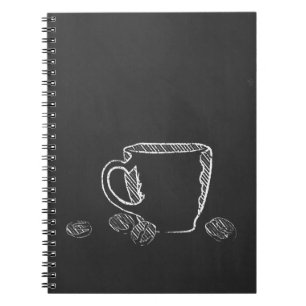 CADERNO ESPIRAL COFFEE CHALK