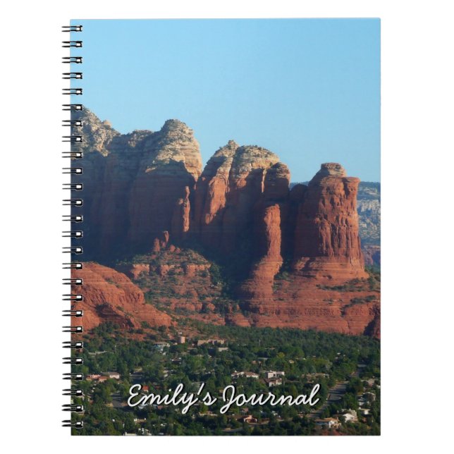 Caderno Espiral Coffee Pot Rock I em Sedona Arizona (Frente)