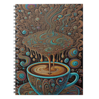 Caderno Espiral Coffee Spores Coffee Psychedelic Melting Drim