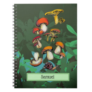 Caderno Espiral Cogumelos selvagens