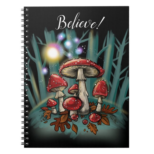 Caderno Espiral Cogumelos Toadool~ notebook (Frente)