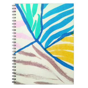 Caderno Espiral Cogumelos Vermelho sem fim sem costura ou Laranja