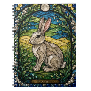 Caderno Espiral Coisa de Vidro Colorido Rabbit Meadow Edge Illumin