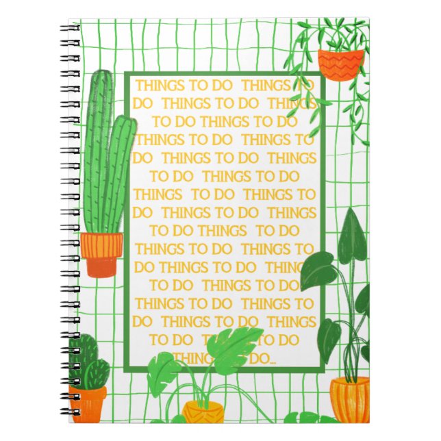 Caderno Espiral Coisas a Fazer (Frente)