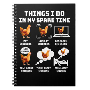 Caderno Espiral Coisas De Pintinho De Frango Que Eu Faço Em Meu Fr