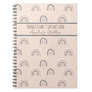 Caderno Espiral Coisas Engraçadas Personalizadas que Não Posso Diz