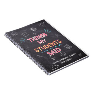 Caderno Espiral Coisas engraçadas que meus alunos disseram