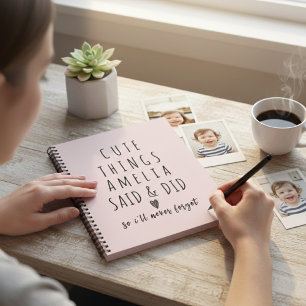 Caderno Espiral Coisas engraçadas que meus filhos dizem Citações d