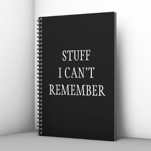 Caderno Espiral Coisas engraçadas que não consigo lembrar do not