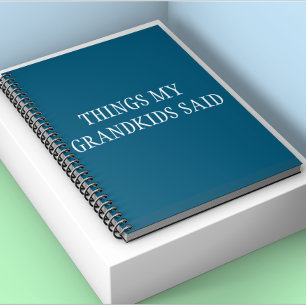 Caderno Espiral Coisas engraçadas que os netos disseram para os av