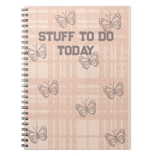 Caderno Espiral Coisas para fazer hoje