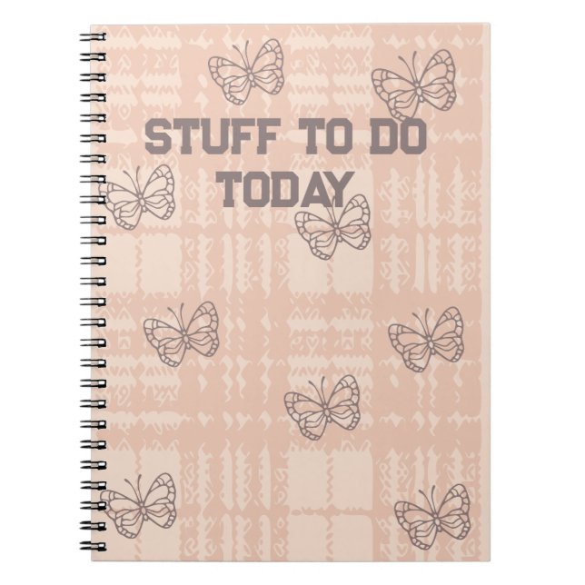 Caderno Espiral Coisas para fazer hoje (Frente)