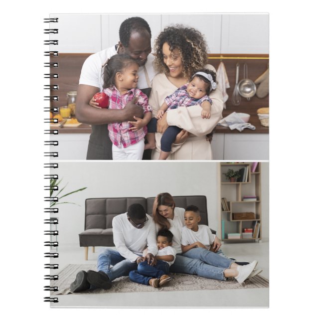 Caderno Espiral Colagem de Fotografias do Design 2 (Frente)