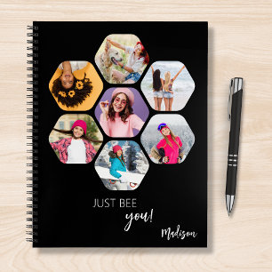 Caderno Espiral Colagem de Fotografias Múltiplas APENAS SEJA O Nom