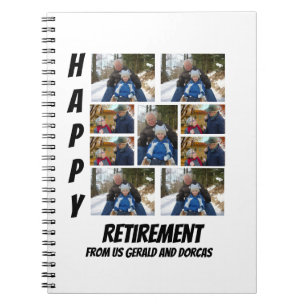 Caderno Espiral Colagem de Fotografias Personalizada Simples Retir