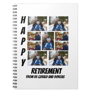 Caderno Espiral Colagem de Fotografias Personalizada Simples Retir