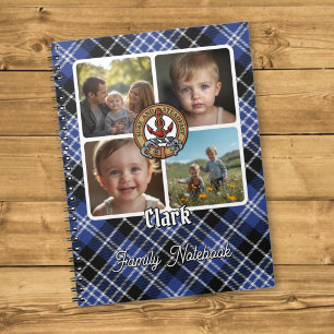 Caderno Espiral Colagem de Fotos da Família Clark