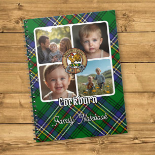 Caderno Espiral Colagem de Fotos da Família Cockburn