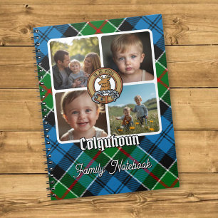 Caderno Espiral Colagem de Fotos da Família Colquhoun