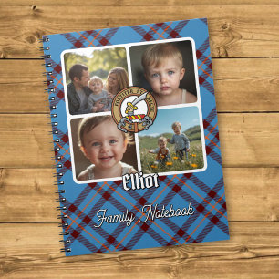 Caderno Espiral Colagem de Fotos da Família Elliot