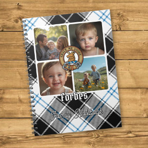 Caderno Espiral Colagem de Fotos da Família Forbes