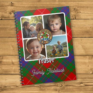 Caderno Espiral Colagem de Fotos da Família Fraser