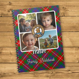 Caderno Espiral Colagem de Fotos da Família Fraser de Lovat