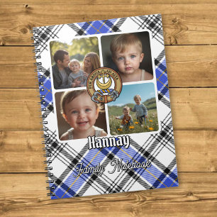 Caderno Espiral Colagem de Fotos da Família Hannay