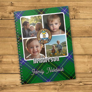 Caderno Espiral Colagem de Fotos da Família Henderson