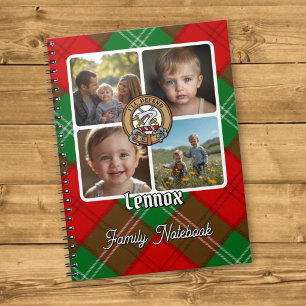Caderno Espiral Colagem de Fotos da Família Lennox