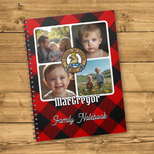 Caderno Espiral Colagem de Fotos da Família MacGregor