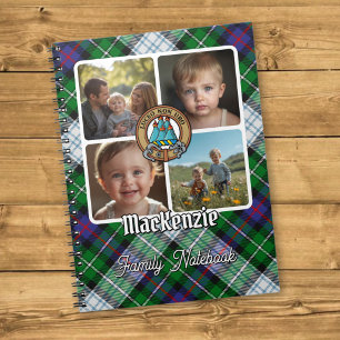 Caderno Espiral Colagem de Fotos da Família MacKenzie