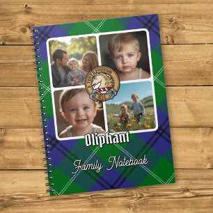 Caderno Espiral Colagem de Fotos da Família Oliphant