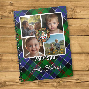 Caderno Espiral Colagem de Fotos da Família Paterson