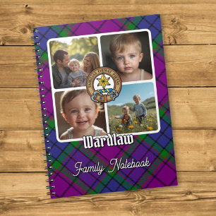 Caderno Espiral Colagem de Fotos da Família Wardlaw
